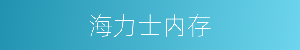 海力士内存的同义词