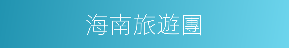 海南旅遊團的同義詞