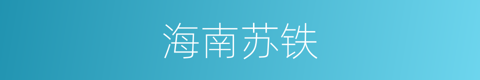 海南苏铁的同义词