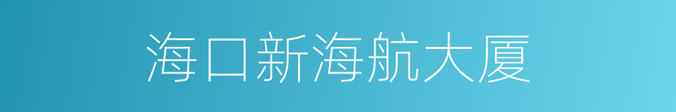 海口新海航大厦的同义词