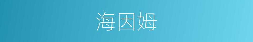 海因姆的同义词