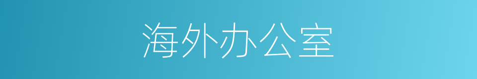 海外办公室的同义词