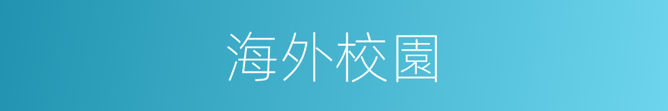 海外校園的同義詞