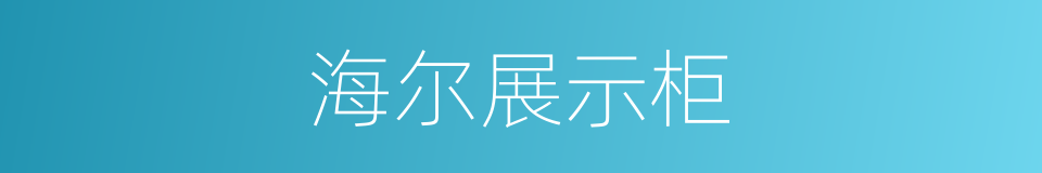 海尔展示柜的同义词