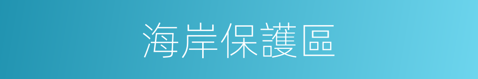 海岸保護區的同義詞