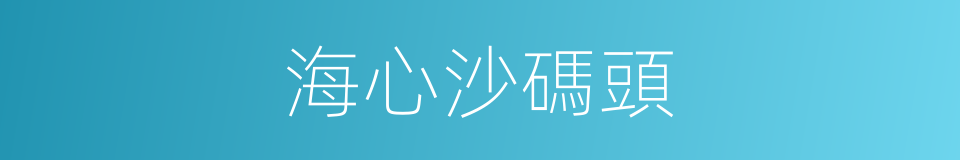 海心沙碼頭的同義詞