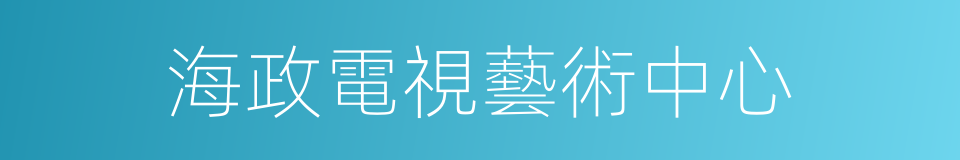 海政電視藝術中心的同義詞