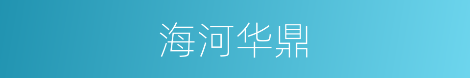 海河华鼎的同义词