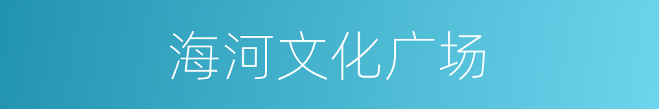 海河文化广场的同义词