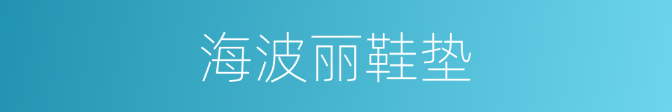 海波丽鞋垫的同义词