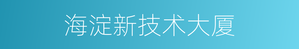 海淀新技术大厦的同义词