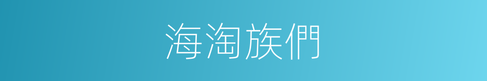 海淘族們的同義詞