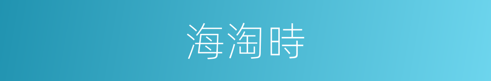 海淘時的同義詞