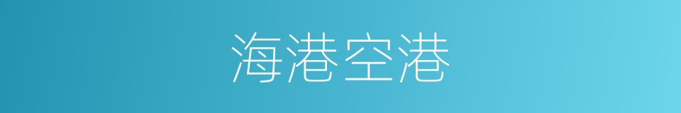 海港空港的同义词
