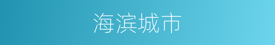 海滨城市的同义词