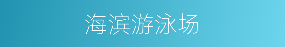 海滨游泳场的同义词