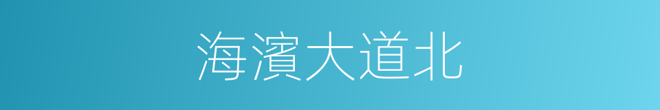 海濱大道北的同義詞