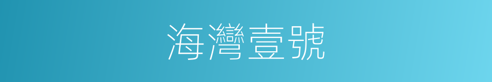 海灣壹號的同義詞