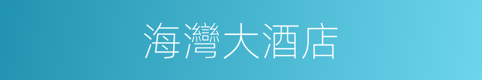 海灣大酒店的同義詞