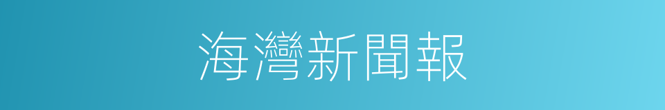 海灣新聞報的同義詞