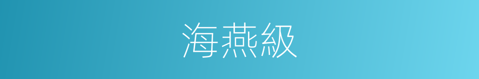 海燕級的同義詞