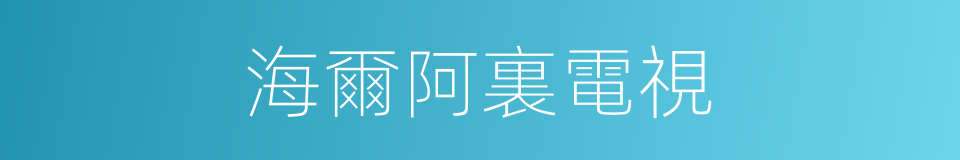 海爾阿裏電視的同義詞