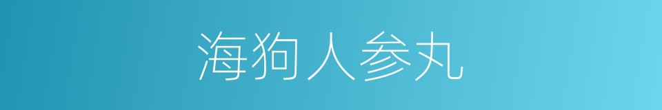 海狗人参丸的同义词