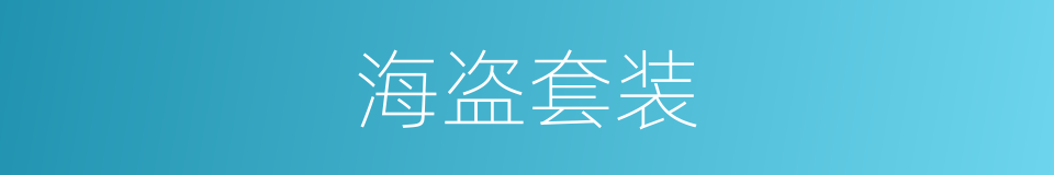 海盗套装的同义词