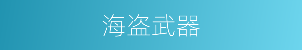 海盗武器的同义词