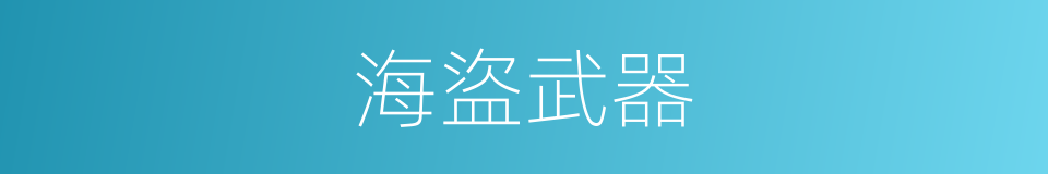 海盜武器的同義詞