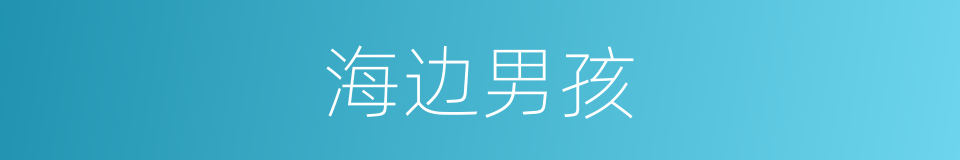 海边男孩的同义词