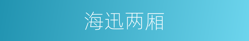 海迅两厢的同义词