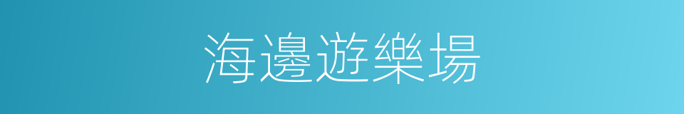 海邊遊樂場的同義詞