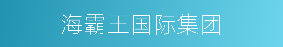 海霸王国际集团的同义词