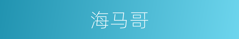 海马哥的同义词