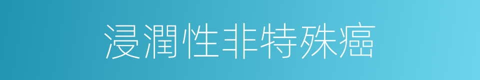 浸潤性非特殊癌的同義詞