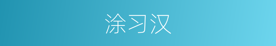 涂习汉的同义词