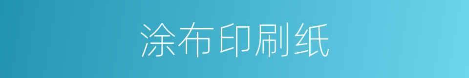 涂布印刷纸的同义词