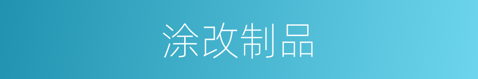 涂改制品的同义词