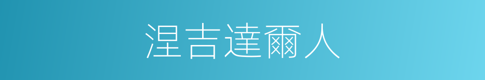 涅吉達爾人的同義詞