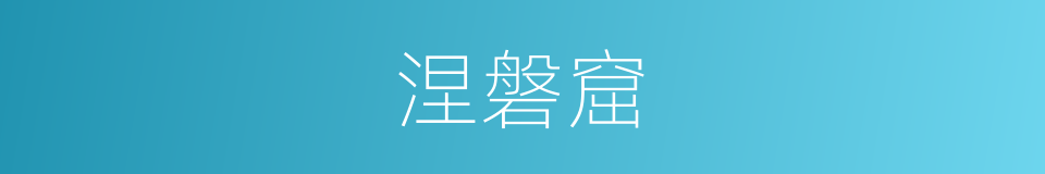 涅磐窟的同义词