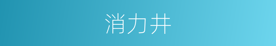 消力井的同义词