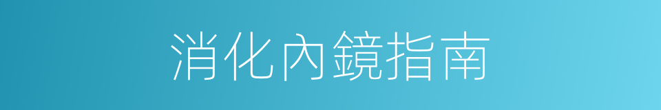 消化內鏡指南的同義詞