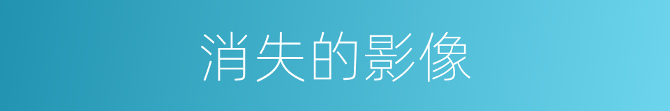 消失的影像的同义词