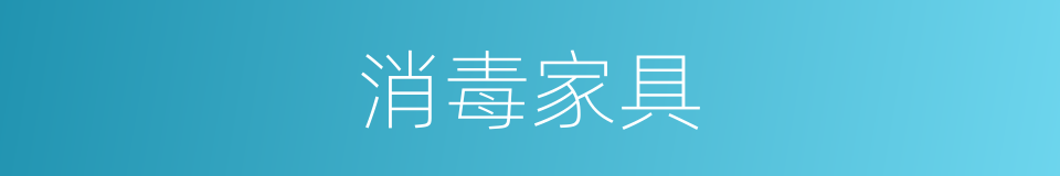 消毒家具的同义词