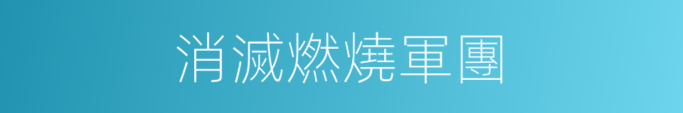 消滅燃燒軍團的同義詞