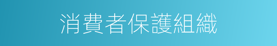 消費者保護組織的同義詞