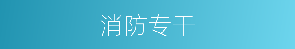 消防专干的同义词