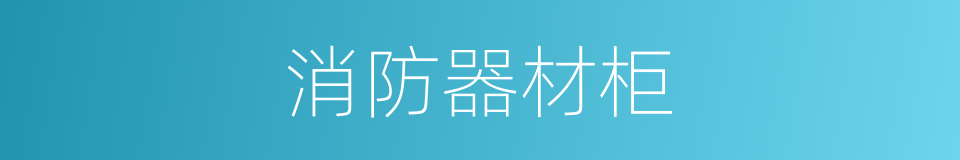 消防器材柜的同义词