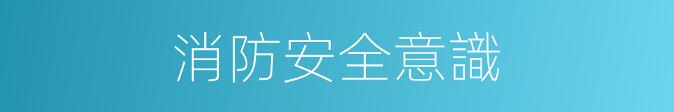 消防安全意識的同義詞